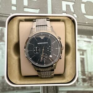 Emporio Armani AR2505 Renato Chronograph Navy Blue Dial Men's Watch